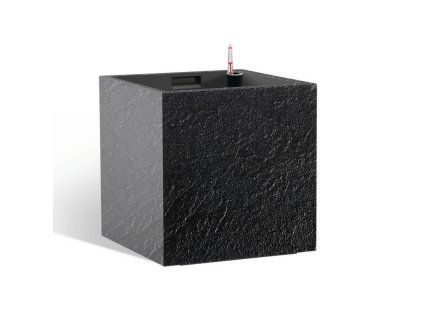 Květináč CUBICO STONE 33x33x33 samozavlažovací antracit