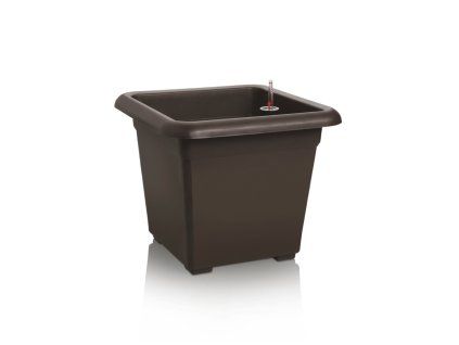 Květináč samozavlažovací QUATTRO AQUA PRO hnědá