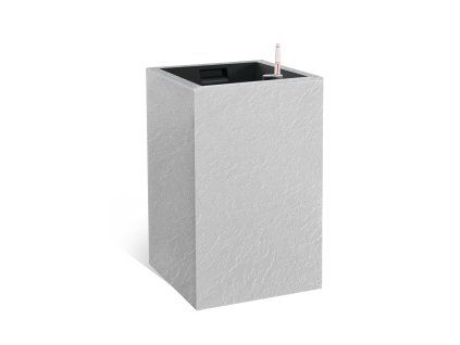 Květináč CUBICO STONE 27x27x42 samozavlažovací bílá