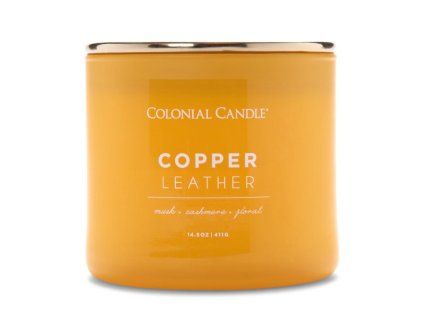 Vonná svíčka Copper Leather - 411g