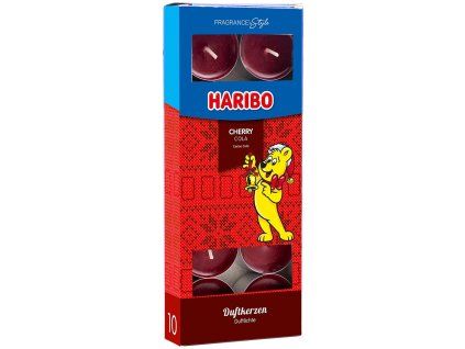 Haribo Winter Design Cherry Cola čajové svíčk