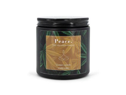 CBD Vonná svíčka Sunny Lemon