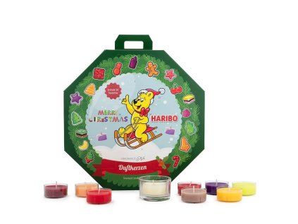 Haribo adventní kalendář čajové svíčky
