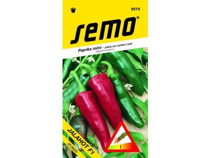 Paprika pálivá JALAHOT F1 - typ JALAPEŇO, silně pálivá, SHU 10 000