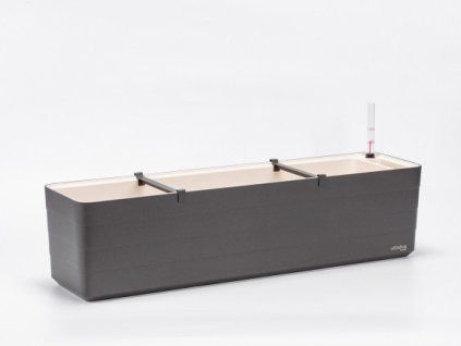 Samozavlažovací truhlík BERBERIS 80 cm antracit + slonová kost