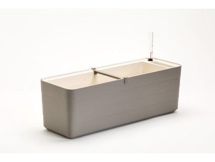 Samozavlažovací truhlík BERBERIS 60 cm taupe + slonová kost