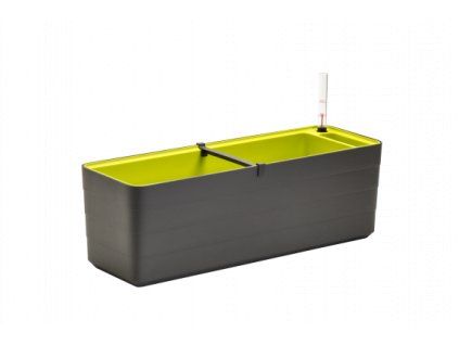 Samozavlažovací truhlík BERBERIS 60 cm antracit + zelená
