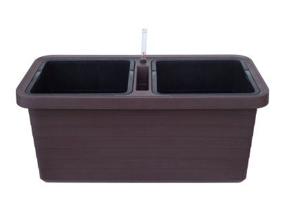 Samozavlažovací truhlík BERBERIS DUO 78x39x35 čokoláda