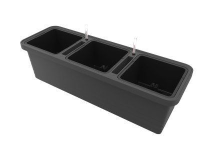 Samozavlažovací truhlík BERBERIS TRIO 117x39x35 antracit