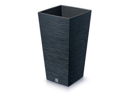 kvetinac furu square 24cm antracit