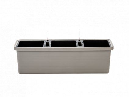 Samozavlažovací truhlík BERBERIS TRIO 117x39x35 taupe