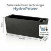 Truhlík SUPREME STONE samozavlažovací 50 antracit