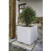 Květináč CUBICO STONE 27x27x27 samozavlažovací bílá