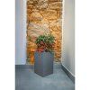 Květináč CUBICO STONE 27x27x42 samozavlažovací šedý kámen