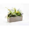 Samozavlažovací truhlík BERBERIS 60 cm taupe + slonová kost