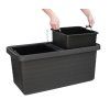 Samozavlažovací truhlík PLASTIA BERBERIS UNO 45x39x35
